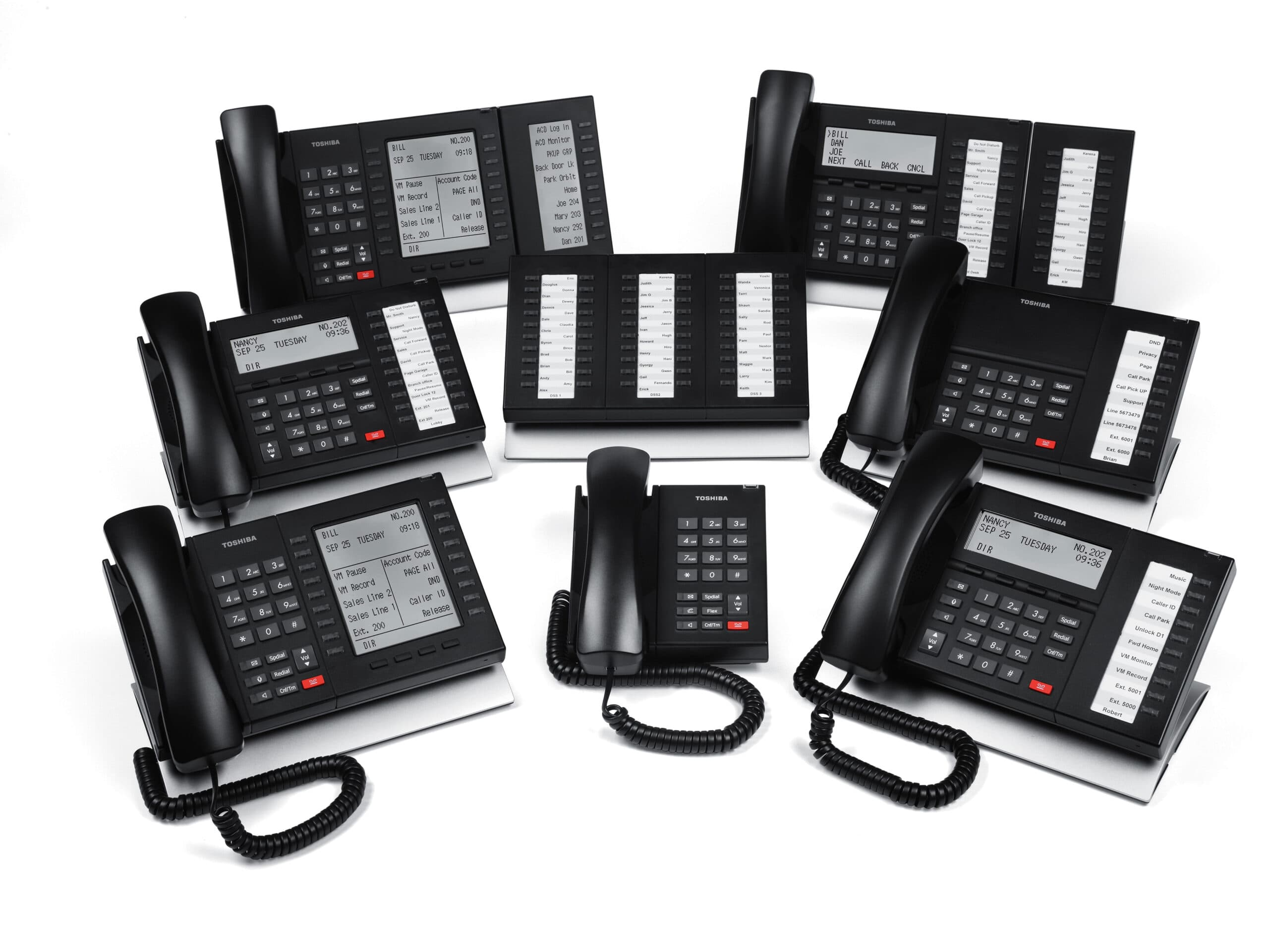 Toshiba business telephones — DKT and DP series handsets